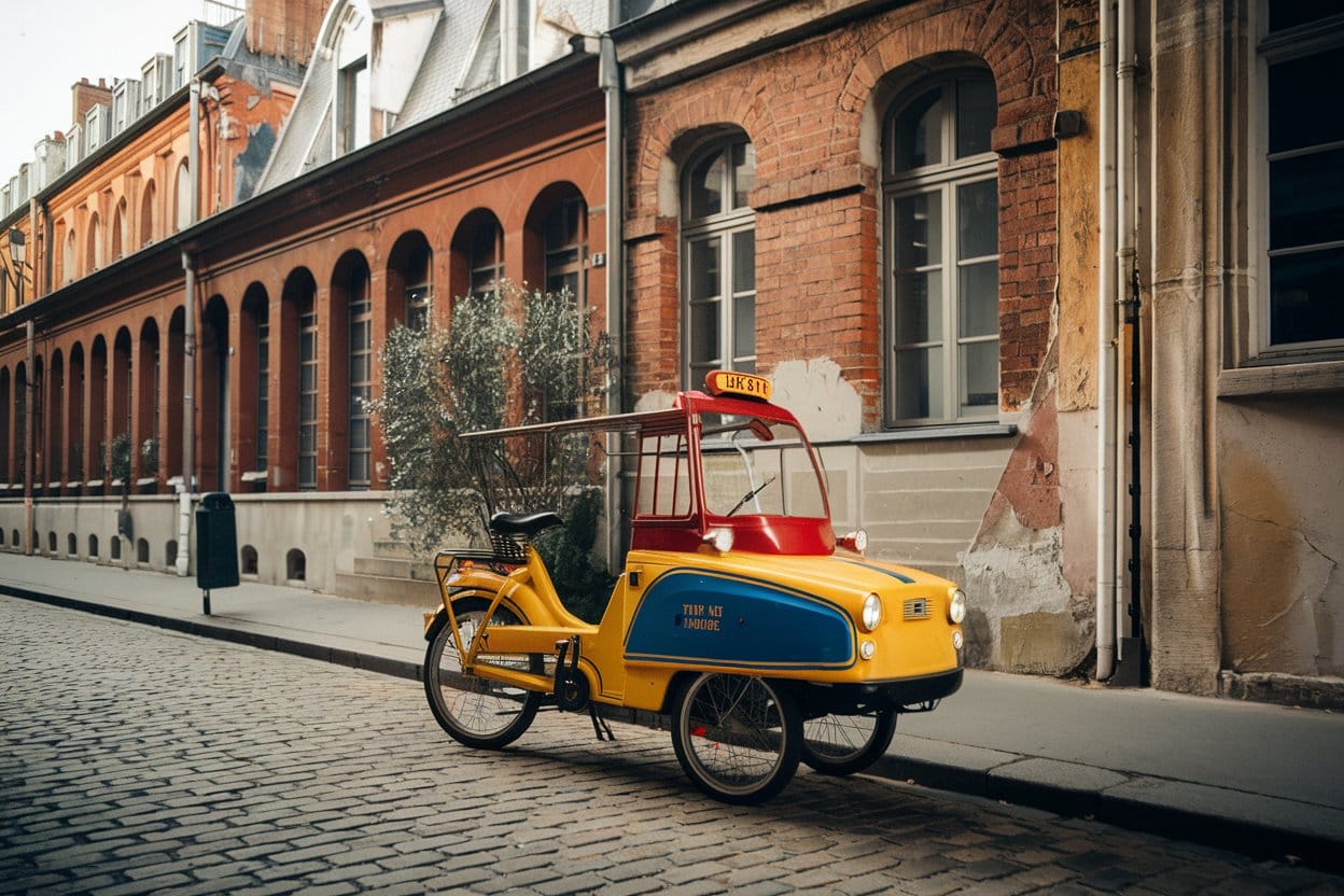 taxi vélo old school